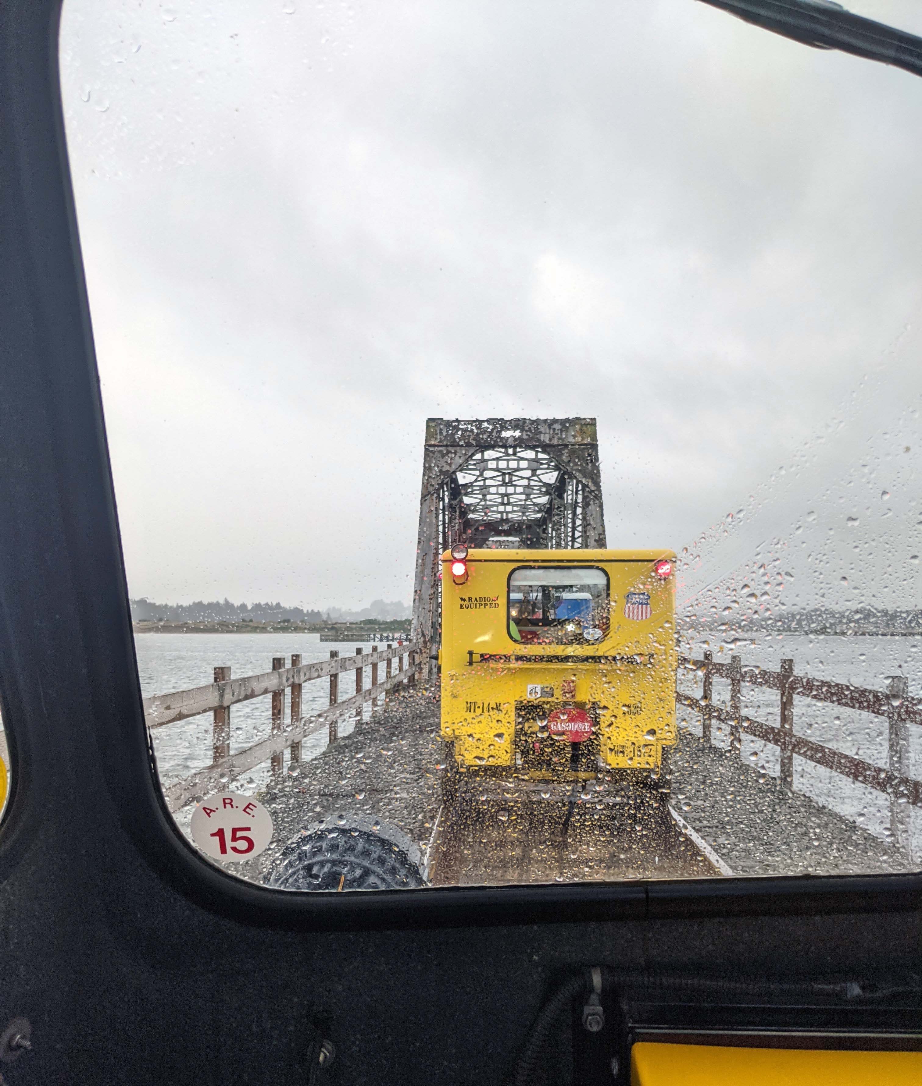 Waiting for the drawbridge to close